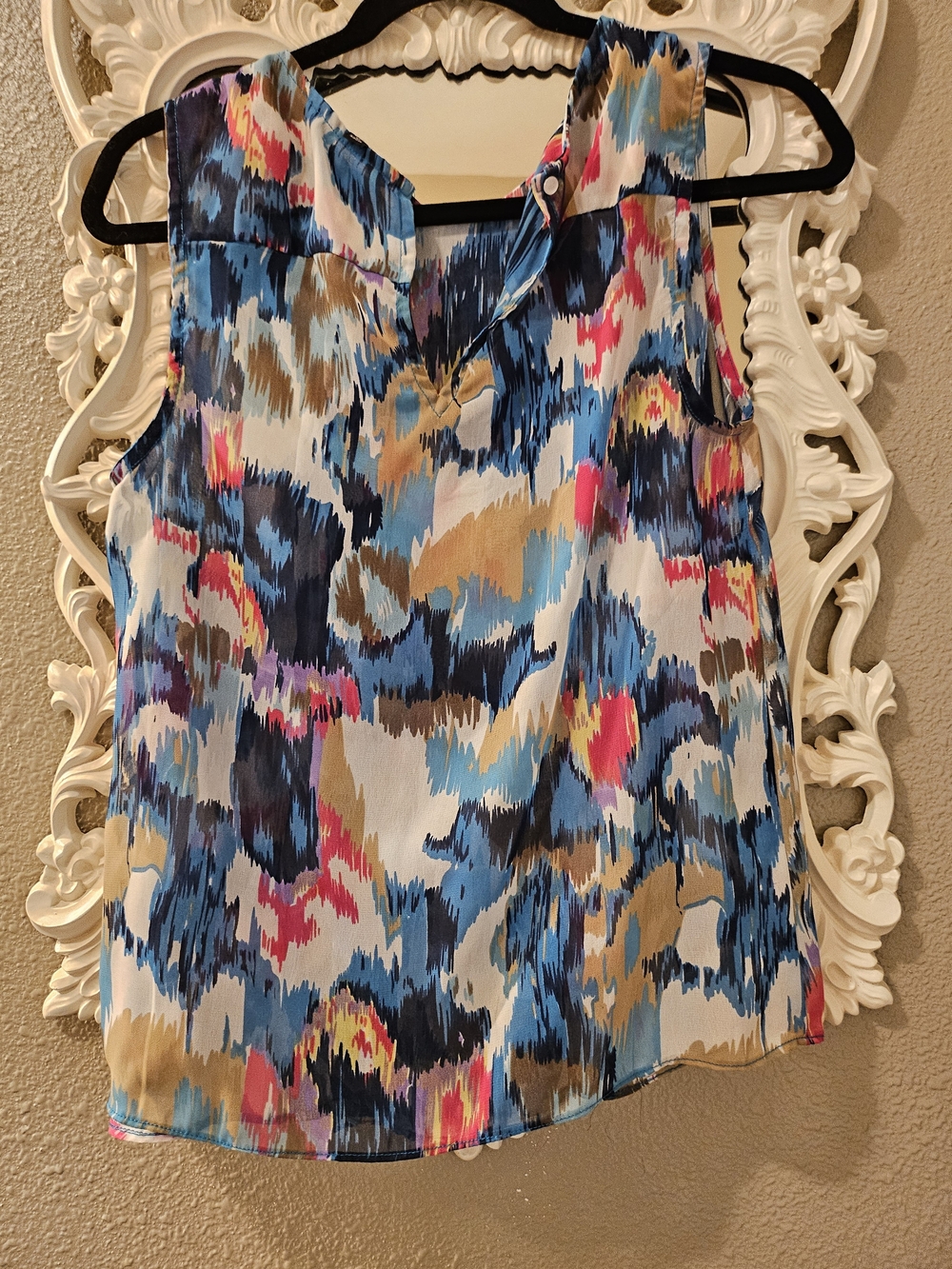 Walter Baker Multicolor Abstract Print Sleeveless Camisole